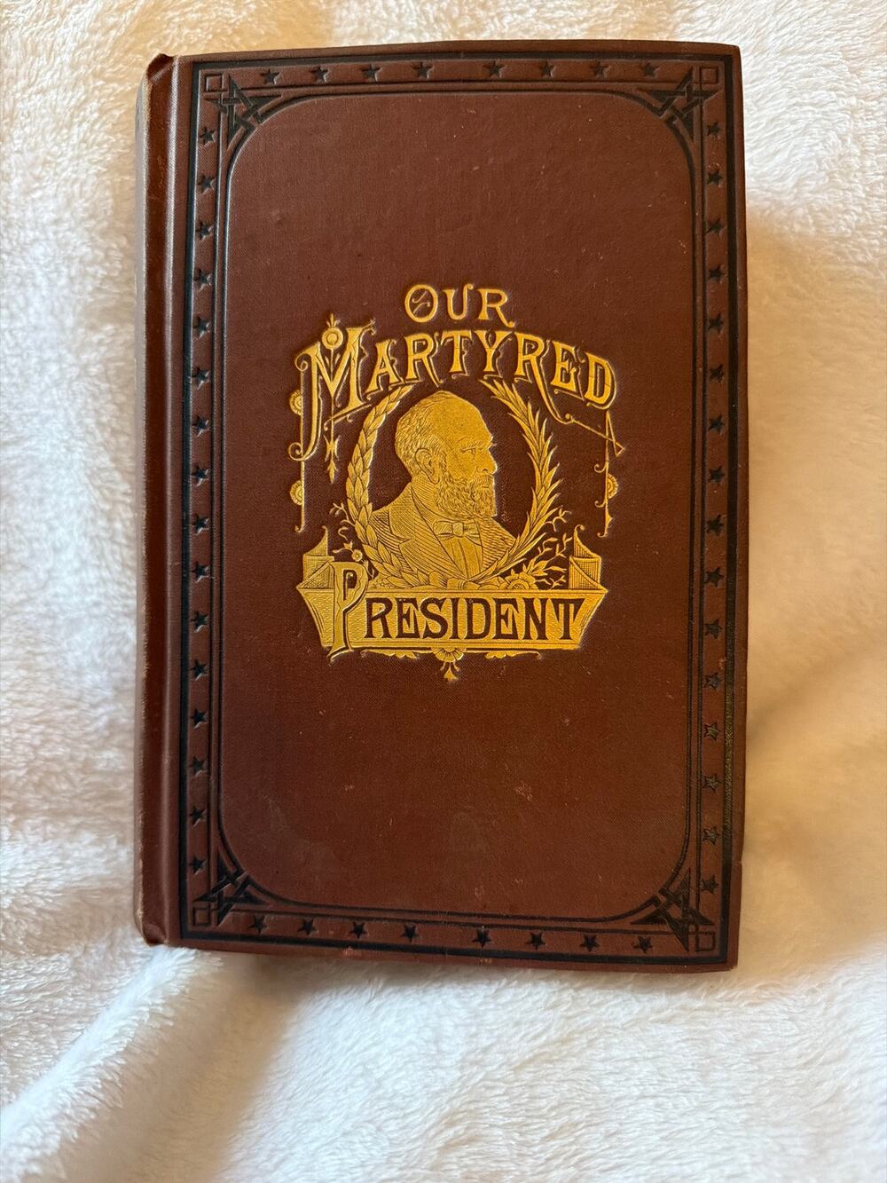 Antique Our Martyred President James A Garfield Illustrated History Book RARE